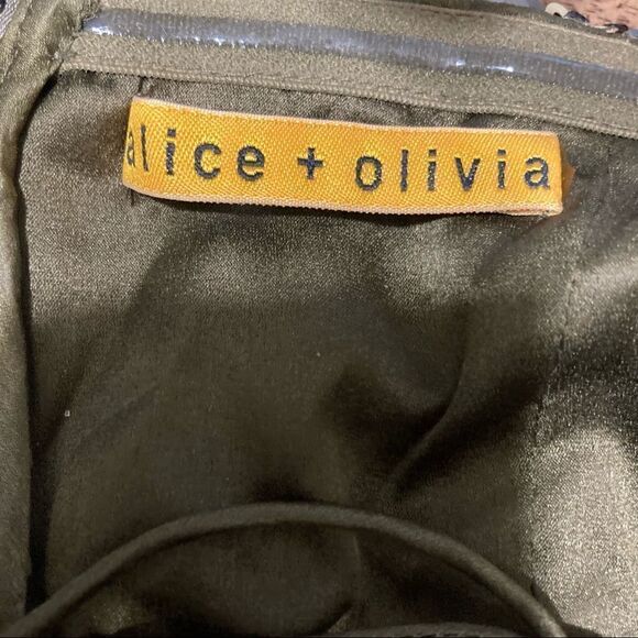 Y2K Alice + Olivia Bethany Sequin Peplum Cocktail Holiday Party Corset Dress‎ - Picture 7 of 11